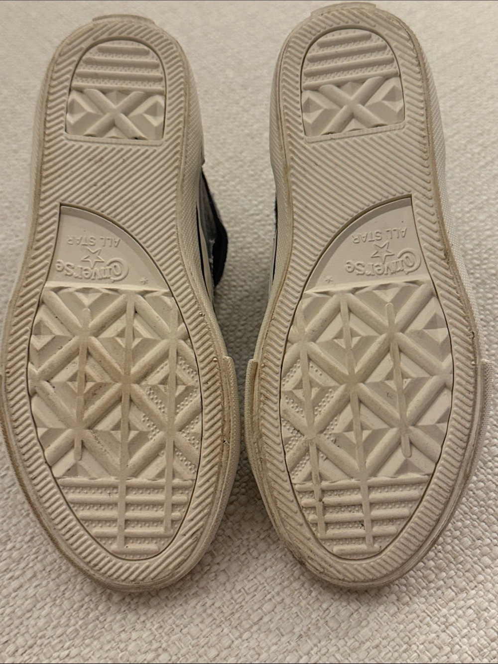 Converse Gray and White Mid-Top Sneakers - Picture 6 of 7